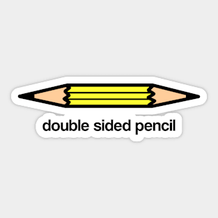 Double Sided Pencil Sticker